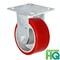 Casterhq 5"x2" Kingpinless Rigid Plate Caster, Polyurethane on Steel Wheel - 40CR520PU23V-03 - alternate 1